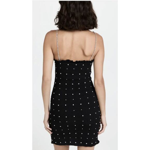 Retrofête Adara Dress Size Medium Black Mini embellished Sheath dress - Picture 2 of 14